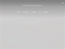 Tablet Screenshot of photoworkshop.hu